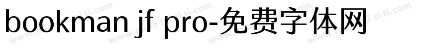 bookman jf pro字体转换